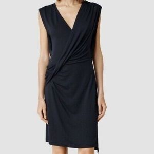 All Saints Navy Helix Dress